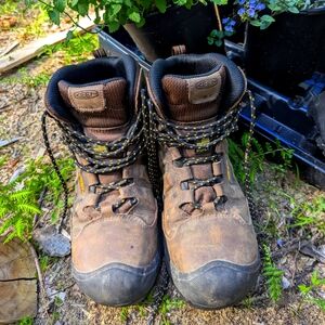 Keene Dover Waterproof Work Boots with Carbon Fiber Toe Womens Size 8.5EE (WIDE)